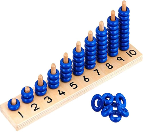 Numerical Ring Stacker for Kids