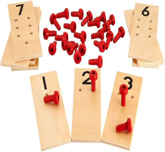 Numerical Peg Board for Kids